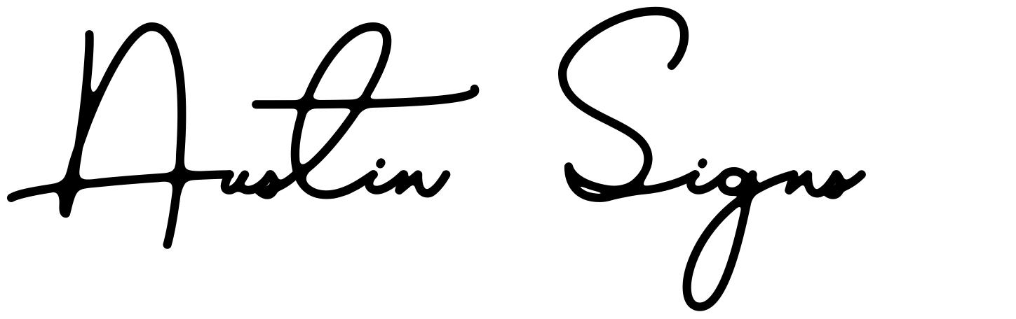 Austin Signs шрифт