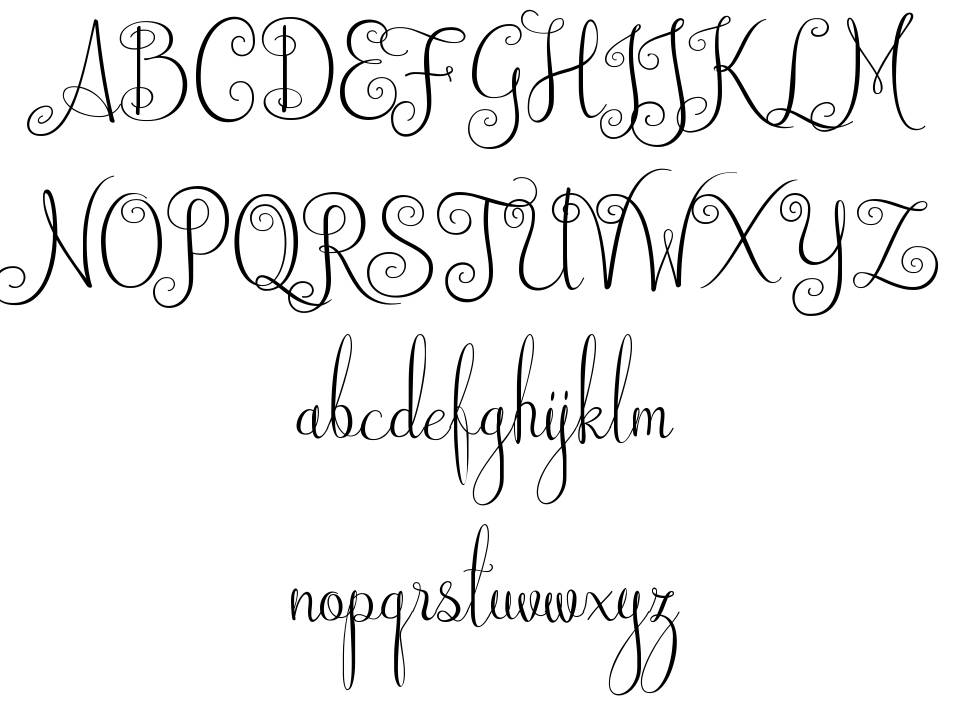 Australian Script font specimens