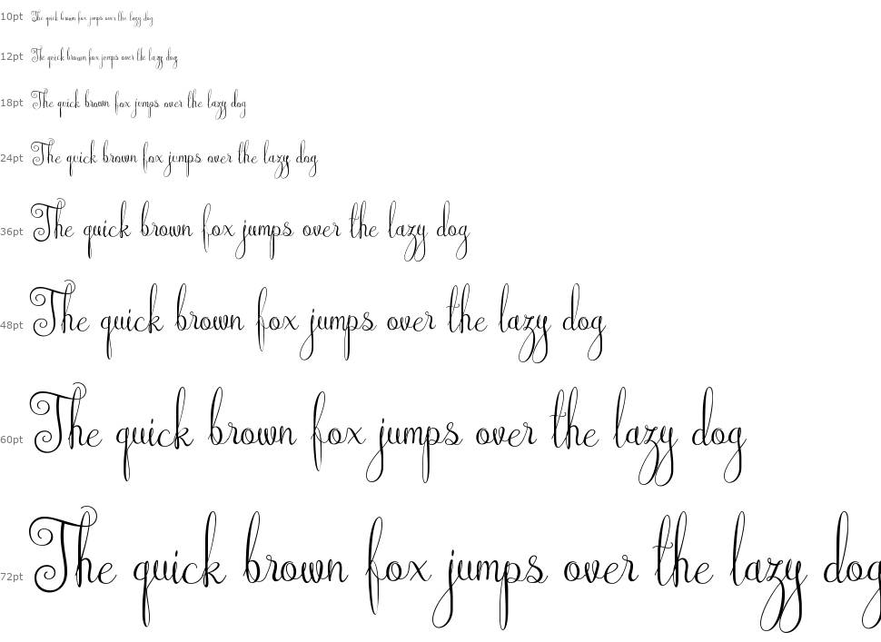 Australian Script шрифт Водопад