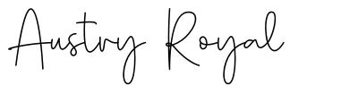 Austry Royal 字形