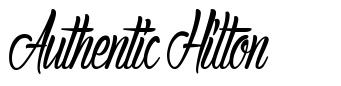 Authentic Hilton шрифт