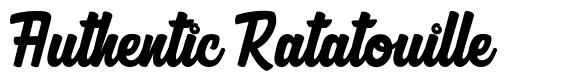 Authentic Ratatouille 字形