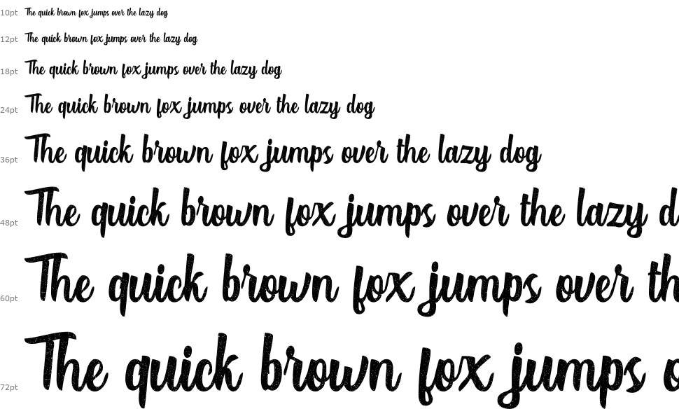 Authentic Script font Waterfall
