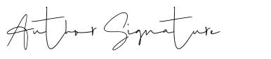 Author Signature fonte