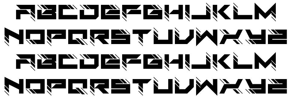 Auto Techno font Örnekler
