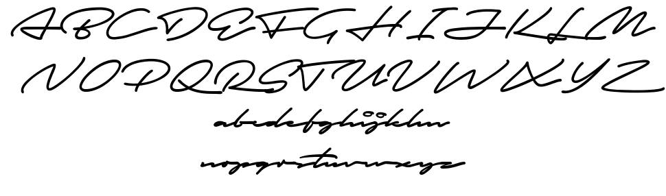 Autograf フォント 標本