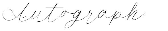 Autograph font