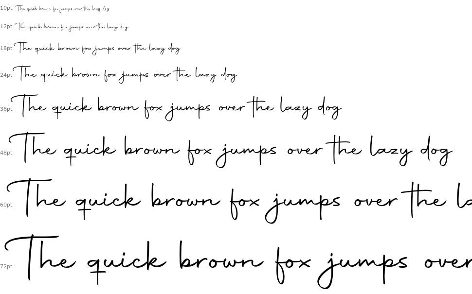Autography font Waterfall