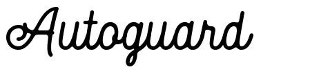 Autoguard font