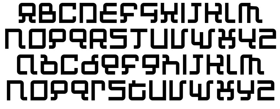 Automind font specimens
