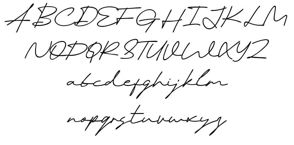 Autonesia font Örnekler