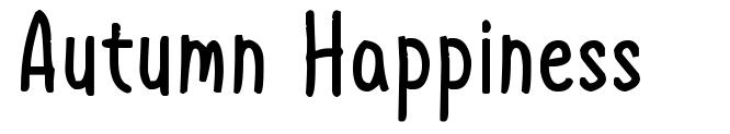 Autumn Happiness font