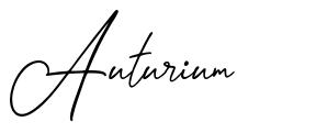 Auturium шрифт