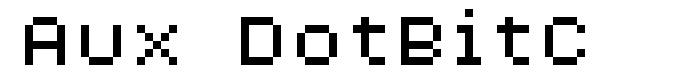 Aux DotBitC шрифт