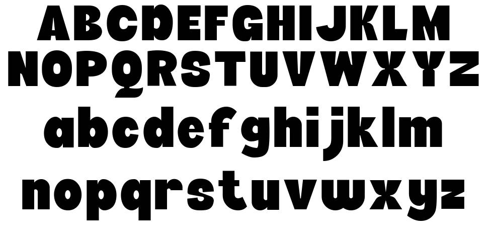 Auxiliary font specimens