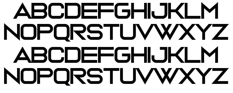 Ava Meridian 字形 标本