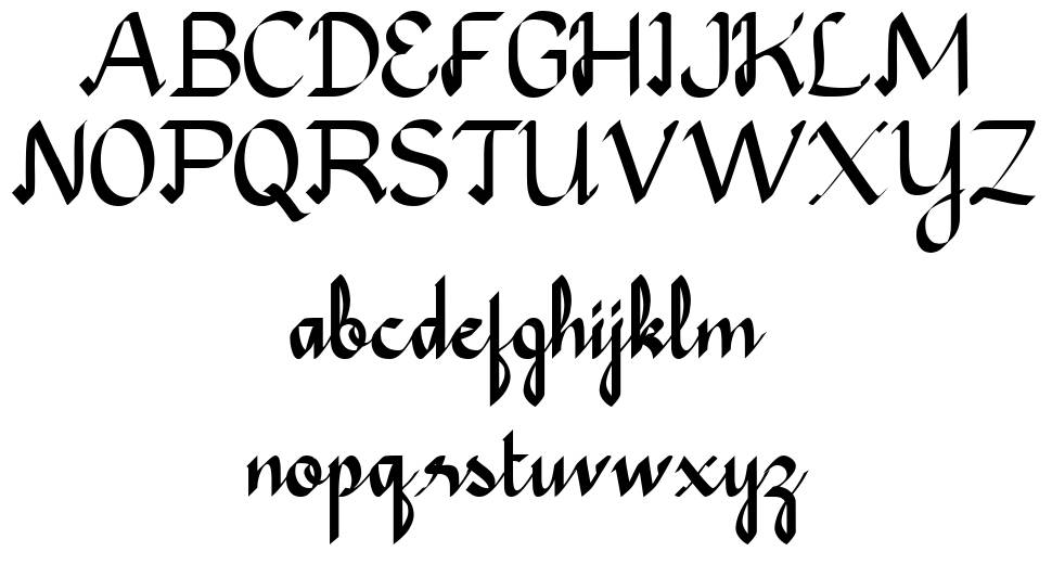 Avagan font specimens