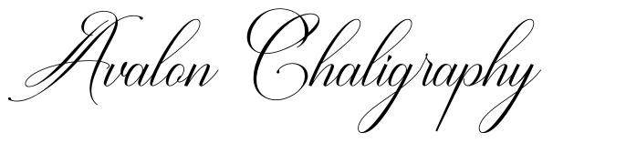 Avalon Chaligraphy schriftart