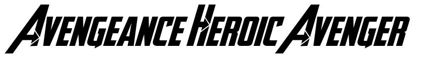 Avengeance Heroic Avenger 字形
