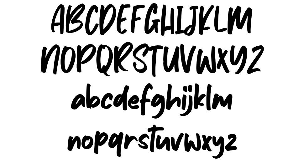 Avenus Type font specimens