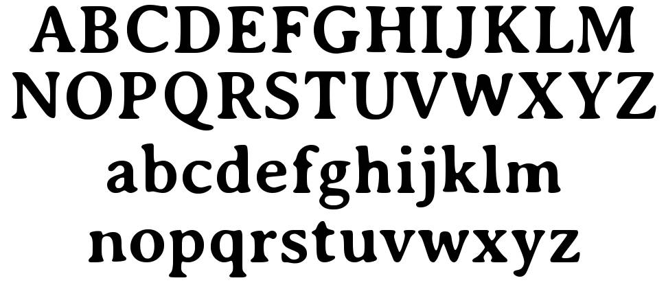 Averia Serif písmo Exempláře