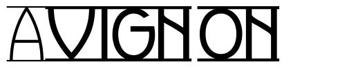 Avignon шрифт