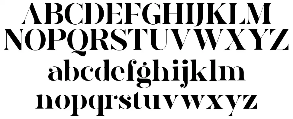 Avone font Örnekler