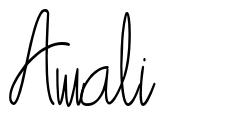 Awali шрифт
