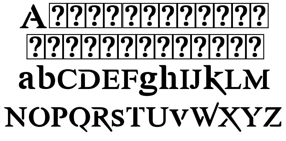 Awery font specimens