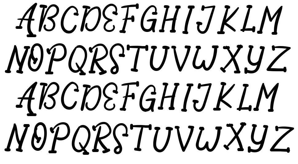 Awesome Party font specimens