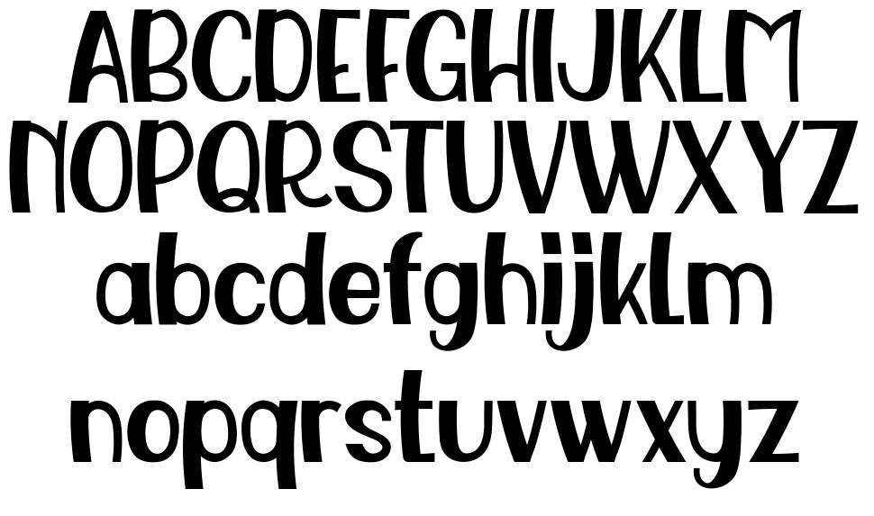 Awesome Party Display font specimens