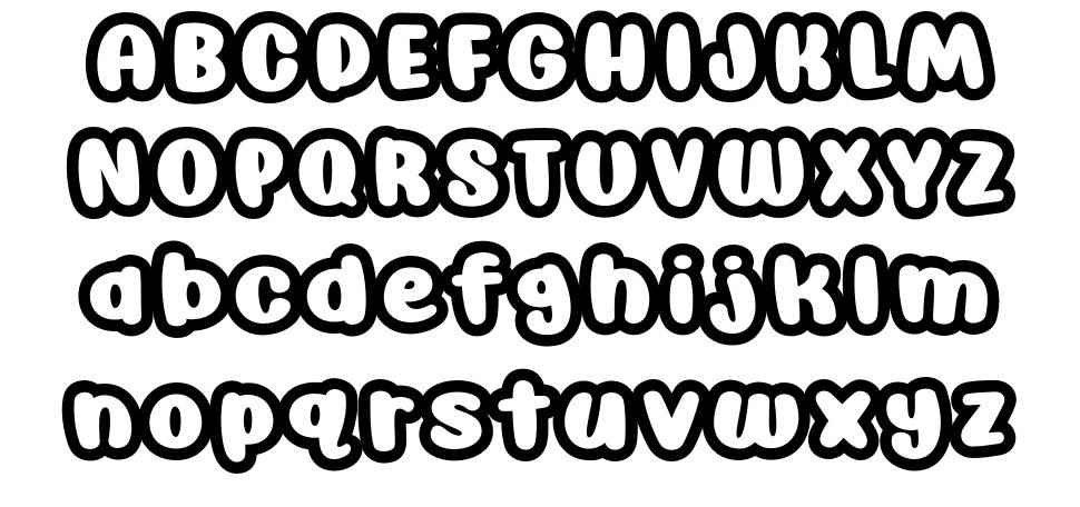 Awesome Possum Outline font