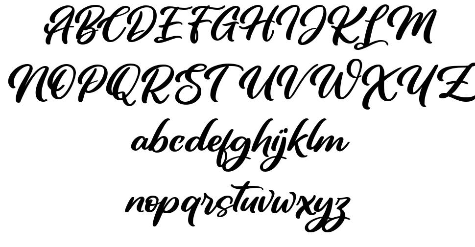 Awugh font specimens