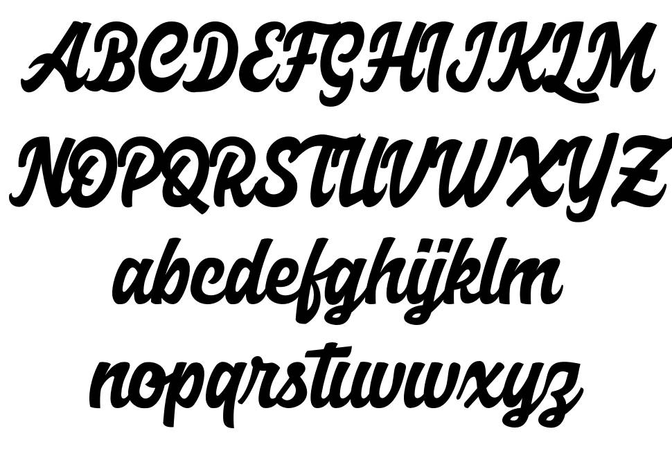 Axettac font specimens