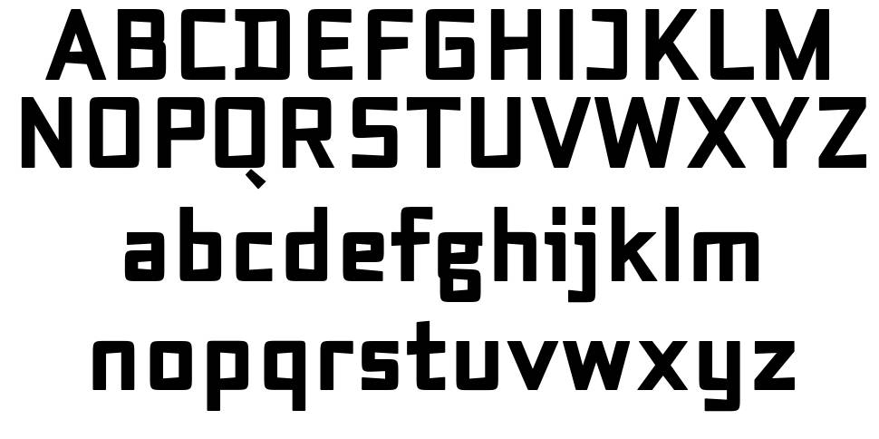Axial Cut font specimens