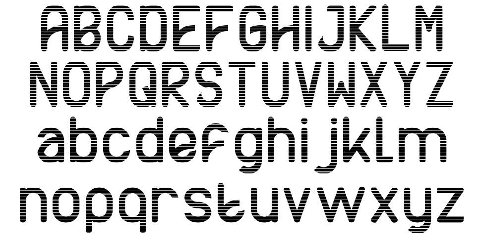 Axton font specimens