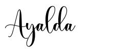 Ayalda schriftart