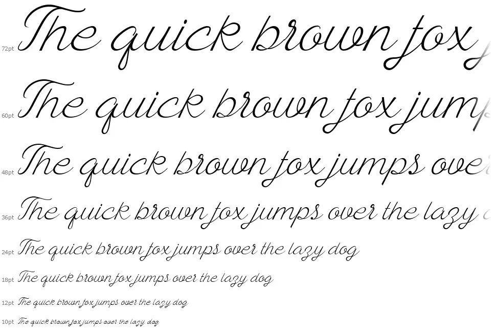 Ayla Script font Waterfall