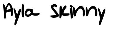 Ayla Skinny шрифт