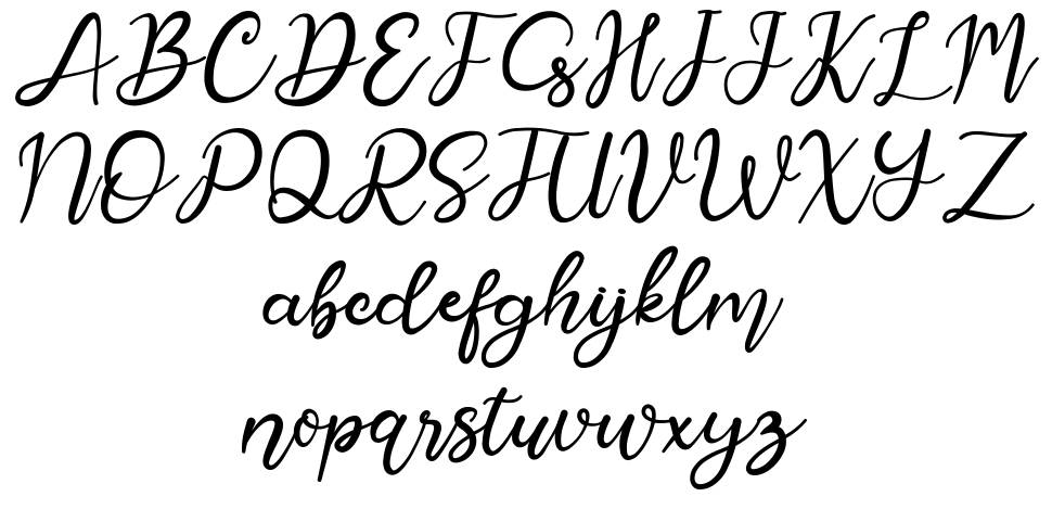 Aylogri font Örnekler