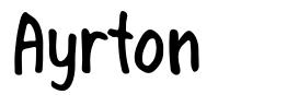 Ayrton шрифт