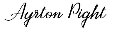 Ayrton Pight font