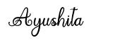 Ayushita font
