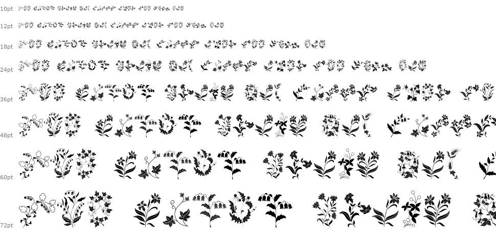 Azalleia Ornaments шрифт Водопад