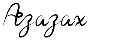 Azazax font