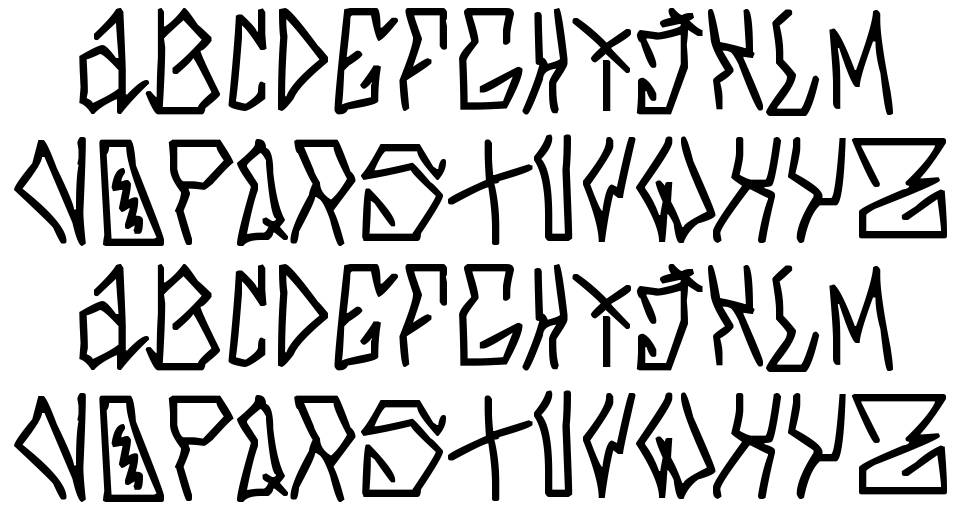Azfucl písmo Exempláře