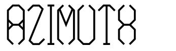 Azimuth font