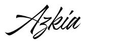 Azkia 字形