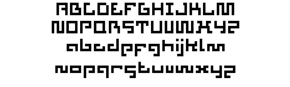 Aztech font specimens