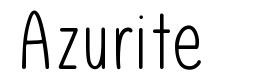 Azurite font